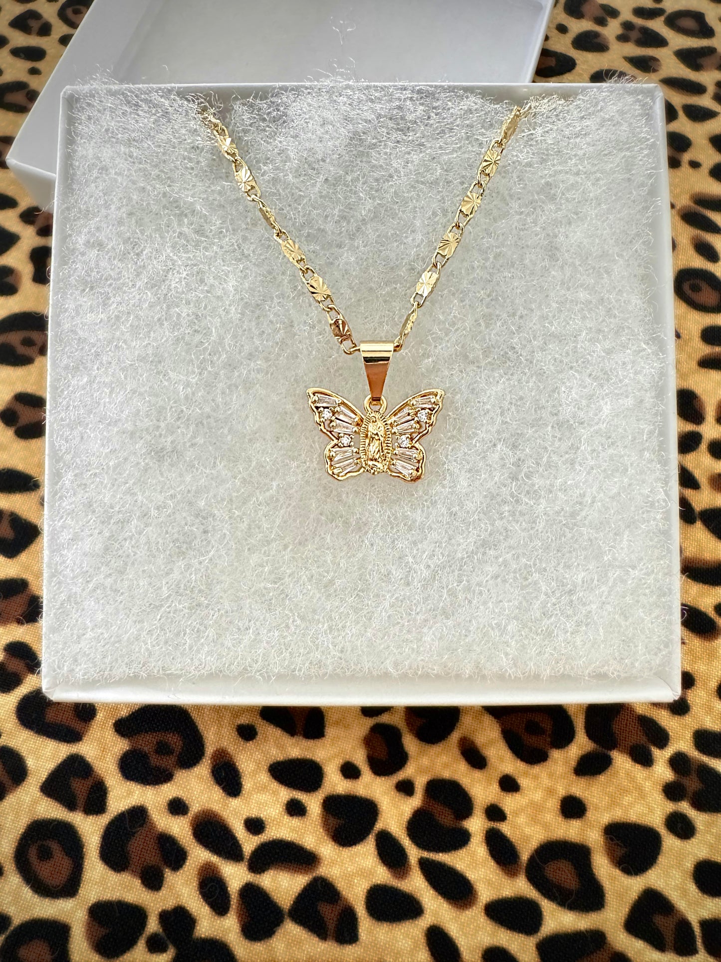 Butterfly Virgencita Necklace