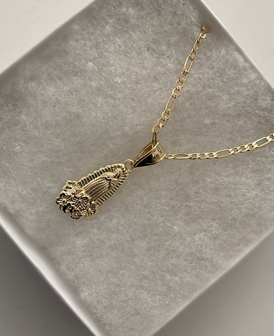 Virgencita Flores Necklace