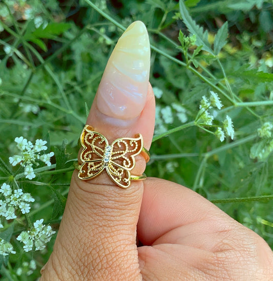 Butterfly Adjustable Ring