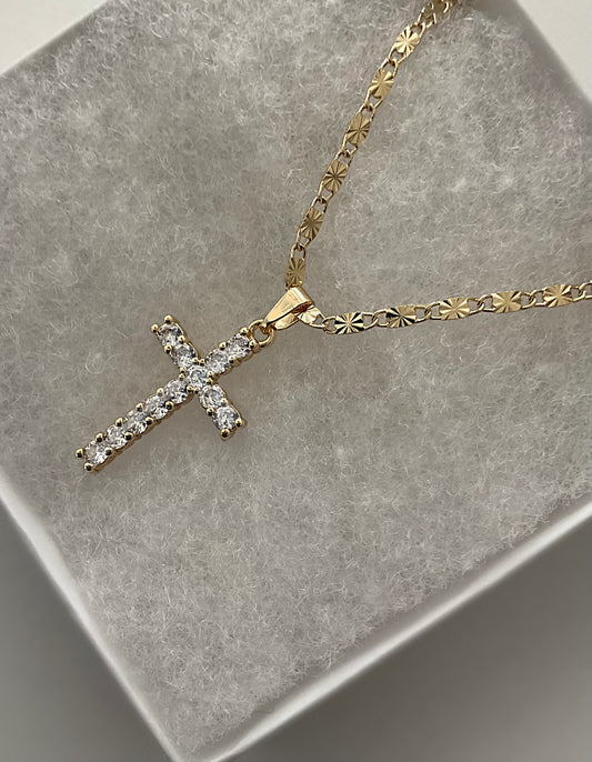 Bling Cross Necklace