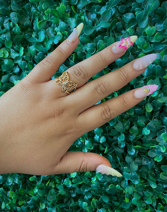 Butterfly Adjustable Ring